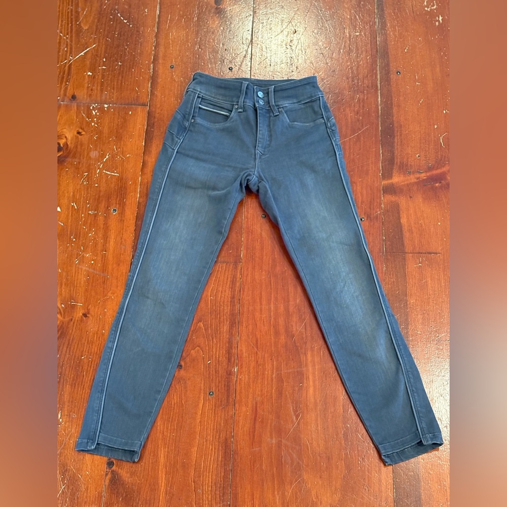 Salsa Push In Secret Gray/Blue Denim Jeans made in Portugal